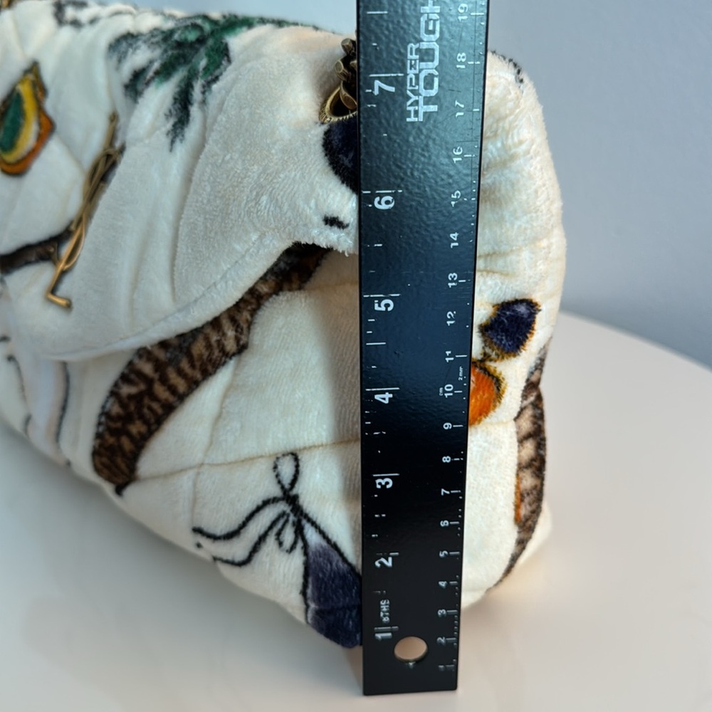 Saint Laurent *NEW* Terry Cloth Vacation Print Lou Lou Bag with Dust Cover - Picture 10 of 17